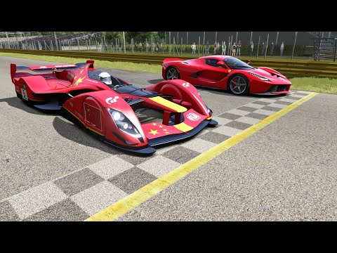 Red Bull X1 Prototype vs Ferrari LaFerrari at Monza Full Course