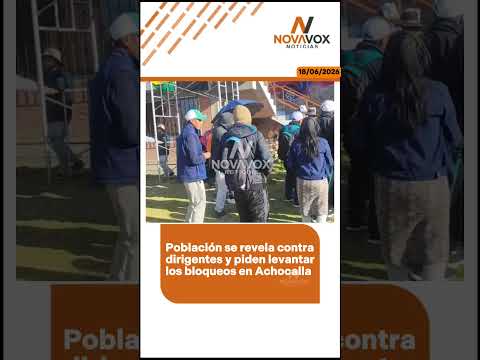 🟠 "¡No al bloqueo, queremos trabajar!" La población se reveló contra dirigentes bloqueadores