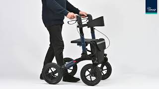 Chodítko čtyřkolové YOLA AIR, pneumatická kola, modrá