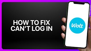 How To Fix “Can’t Log In” In Wolt App ! Tutorial