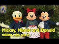 Talking Donald Duck Minnie Mickey Mouse Interact With Guests At Disney California Adventure