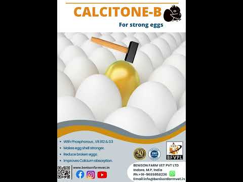 Calcitone-b - calcium supplement for poultry. strong eggs, f...
