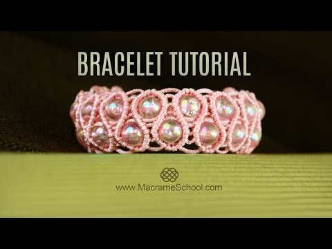 Macramé Double Wave Bracelet Beautiful Blue Danube by Strauss