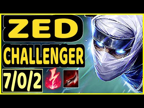 XKENZUKE (ZED) vs ORIANNA - 7/0/2 KDA MID CHALLENGER GAMEPLAY - EUW