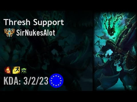 Thresh Support vs Janna - SirNukesAlot - EUW Challenger Path 6.6