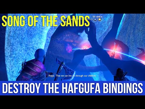 GOD OF WAR RAGNAROK - Destroy The Hafgufa Bindings | Song of The Sands | Glowing Red Hive Vines