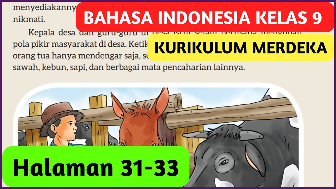 Kunci Jawaban Bahasa Indonesia Kelas 9 Halaman 31 33 Kurikulum Merdeka Cerpen Tabu