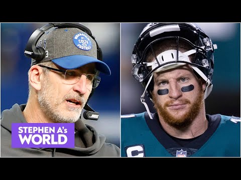 斯蒂芬-A.-"如果有人能搞定卡森-溫茨，那就是弗蘭克-雷克"｜斯蒂芬-A的世界。 (Stephen A. - 'If anybody can fix Carson Wentz, it's Frank Reich' | Stephen A's World)