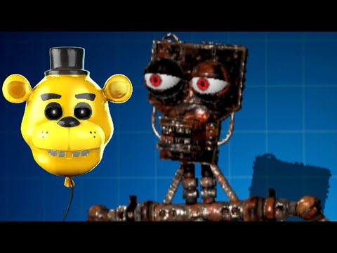Rusty Endo + Golden Freddy balloon