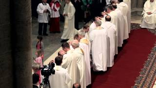 Święcenia kapłańskie 2015 - nałożenie rąk przez księży