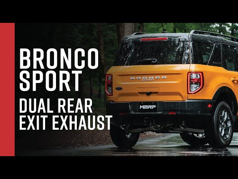 2021+ FORD BRONCO SPORT // MBRP 2.5\" Resonator-Back, Dual Rear Exit Exhaust