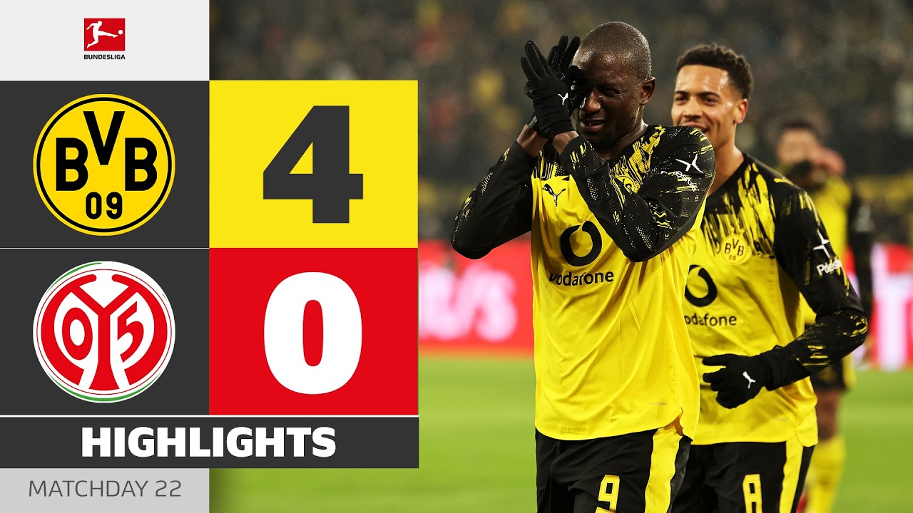Borussia Dortmund vs 1. FSV Mainz 05 Highlights