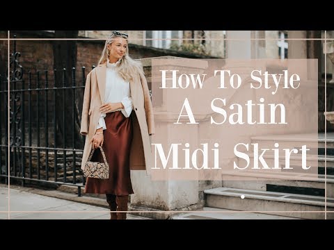 5 ways to style a midi skirts