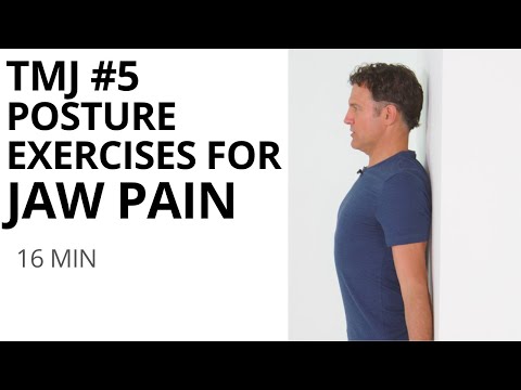 TMJ 5  Posture Exercises for Jaw Pain.  | stretches - massage for TMD |