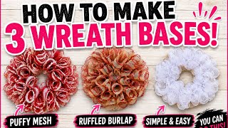 How to Make a Mesh Wreath Base for Beginners | Easy Step-by-Step Tutorial