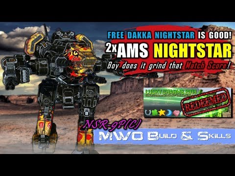 [BRxV] MWO Build & Skills : Your Free Nightstar-9P(C) (Lucky Charms 2019 Redeem)