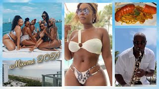 Miami Girls Trip 2021! "We Outside"Travel Vlog! Yacht Life, Nikki Beach Brunch, Versace, & MORE!
