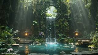 Hidden Sanctuary | Zen Relaxation Music with Waterfall Ambience for Stress Relief and Healing