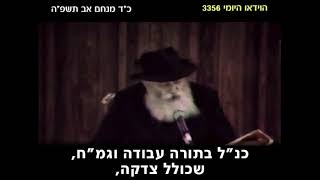 הרבי מליובאוויטש: מעלת הזריזות