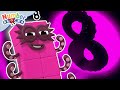 Numberblock 8 O Bloco Do Super Herói Aprenda A Contar 12345678 Numberblocks Em Português Brasil