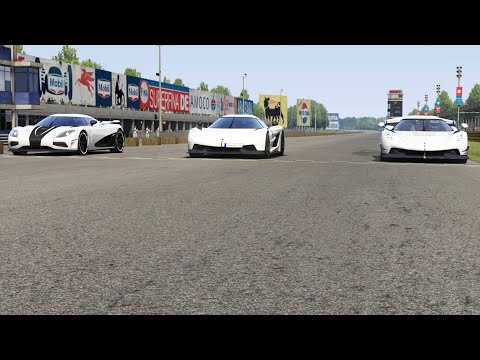 Koenigsegg Jesko Absolut vs Koenigsegg Jesko vs Koenigsegg Agera R at Monza Full Course