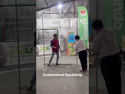 Pillow backdrop banner, for advertising