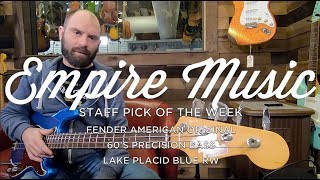 Video thumbnail for Staff Pick Of The Week - Fender American Original 60's P Bass by Empire Music