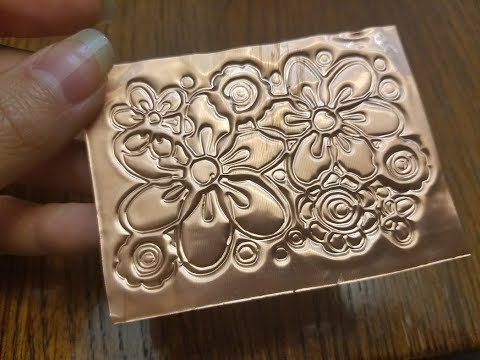 How to emboss on metal sheet with cricut/ embossing