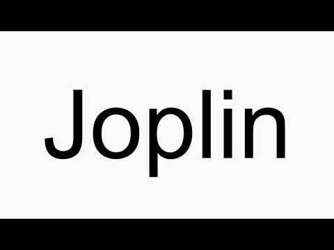 How to pronounce Joplin