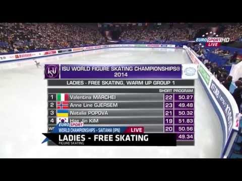 2014 World Figure Skating Championships - 김해진 / Hea Jin KIM (FS.Warm up)