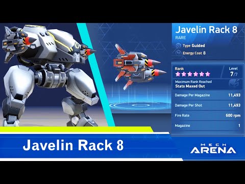 [ Mech Arena VN# 105 ] Tên lửa Javelin Rack 8 cùng với Brickhouse Full cấp độ.