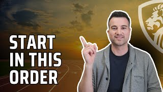 The proper order of operations for starting a business