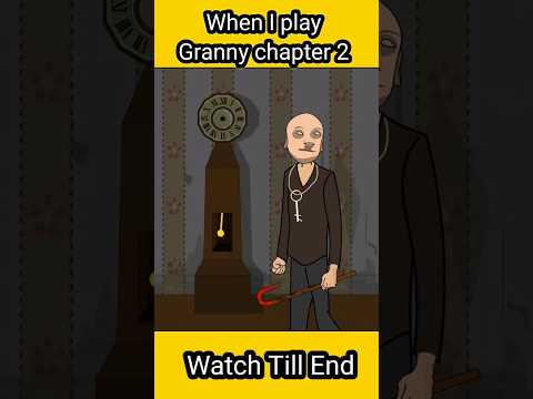 When I play Granny chapter 2 in Hindi Animation #granny #shorts