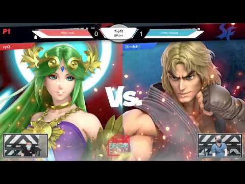 Breakpoint Ultimate FOUR Top 32 - VCA | vyQ (Palutena, Wolf) vs. FYN | Dimichi (Ken)