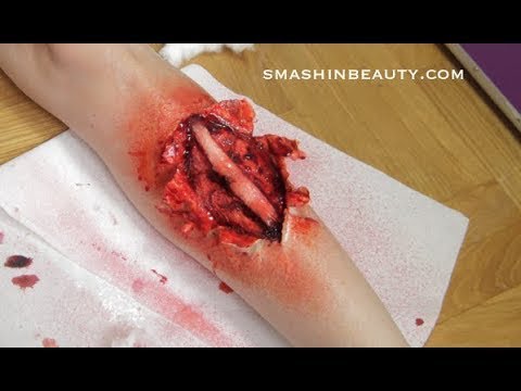 Broken Leg Special Effects Halloween Makeup Tutorial 2022