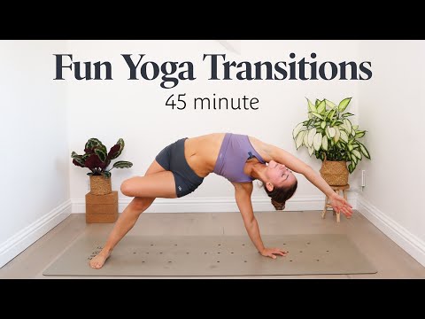 Fun Yoga Transitions Flow | 45 Min Funky & Dynamic