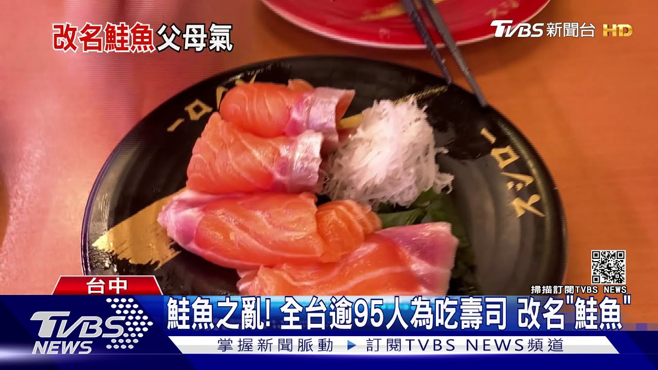 鮭魚之亂!全台逾95人為吃壽司 改名「鮭魚」