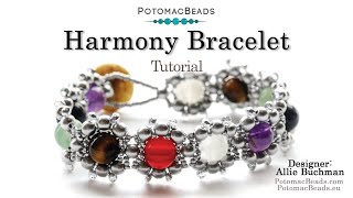 Harmony Bracelet- DIY Jewelry Making Tutorial by PotomacBeads