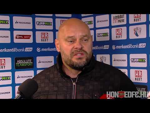 HR-Rent Kozármisleny - Budapest Honvéd FC 2-1, Feczkó Tamás sajtótájékoztatója