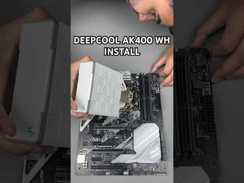DEEPCOOL AK400 WH CPU Cooler Install ASMR #shorts #deepcool #cpucooler #asmr