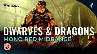 Dwarves &amp; Dragons! | Mono Red Midrange | Kaldheim Early Access Gameplay [MTG Arena]