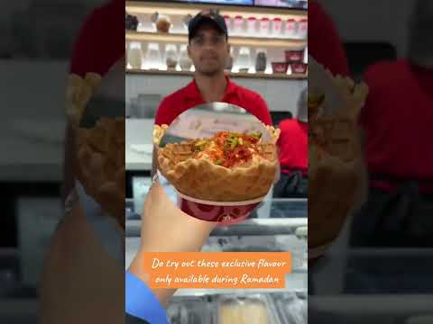 Kunafa cake , icecream @coldstonearabia #dubaifoodblogger