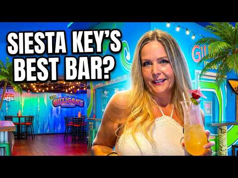Best Happy Hour on Siesta Key? Gilligan’s Island Bar & Grill Review! 🌴