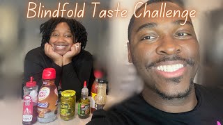 BLINDFOLD TASTE CHALLENGE.. SHE THREW UP