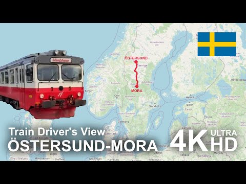 4K CABVIEW: Östersund to Mora (Sweden)