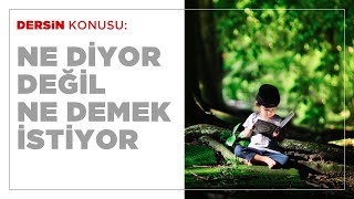 Ne Diyor Değil Ne Demek İstiyor?