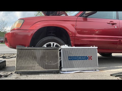 New Koyorad Radiator Unboxing // Install on 04 Forester XT