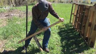How to easily pull a t-post out of the ground without any fancy tools