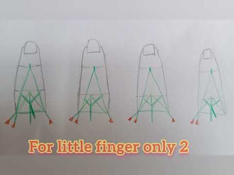 Easy way to draw extensor expansion of hand