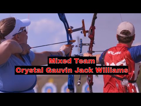 Crystal Gauvin & Jack Williams (Team Dominators ) Archery Mixed Team USA Nationals 2019